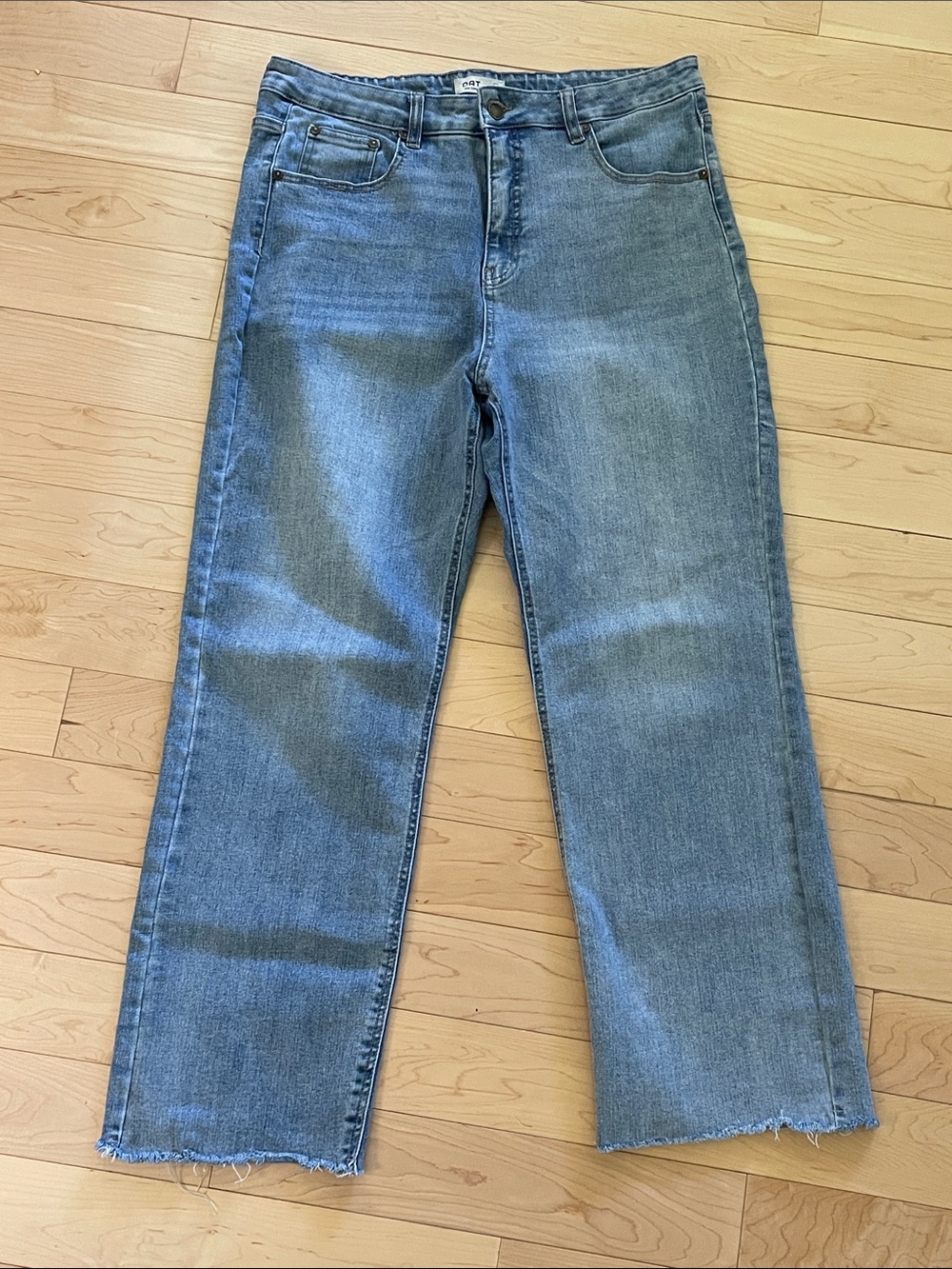 Oat Wide Leg Jeans in Light Blue Wash size 31
